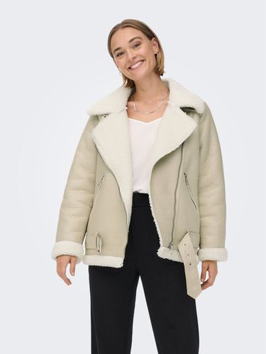 Aviador, De Cuero Sintético Chaqueta - ONLY - Modalova