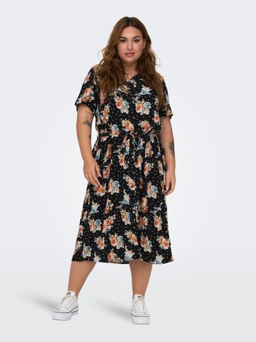Curvy Printed Shirt Dress - ONLY - Modalova