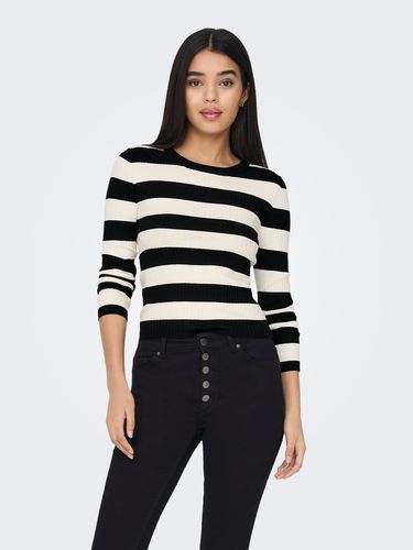 Striped Knitted Pullover - ONLY - Modalova