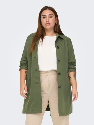 Curvy Solid Colored Trenchcoat - ONLY - Modalova