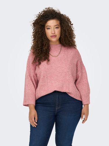 Curvy 3/4 Sleeved Knitted Pullover - ONLY - Modalova