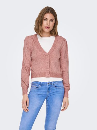 Puff Sleeved Knitted Cardigan - ONLY - Modalova