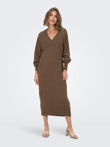 Tall V-neck Knitted Dress - ONLY - Modalova