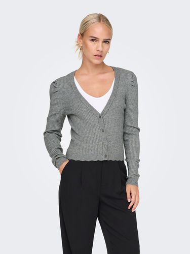 Puff Sleeved Knitted Cardigan - ONLY - Modalova