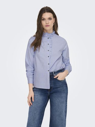 Oversize Fit Band Collar Shirt - ONLY - Modalova