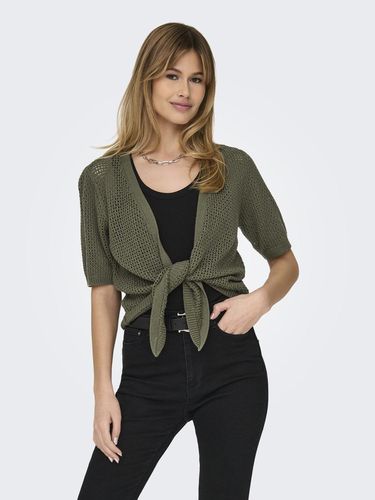 Knitted Cardigan With Knot Detail - ONLY - Modalova