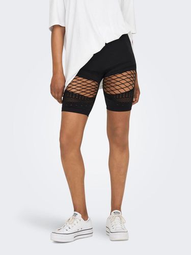 High Waisted Cycling Shorts With Cutout Detail - ONLY - Modalova