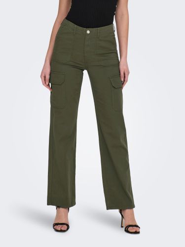 High Waisted Cargo Trousers - ONLY - Modalova