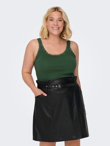 Curvy Tanktop With Frill And Lace Edge - ONLY - Modalova
