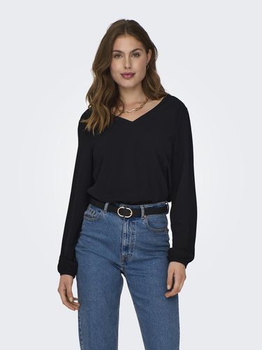 V-neck Top With Long Sleeves - ONLY - Modalova