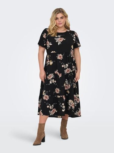 Curvy O-neck Midi Dress - ONLY - Modalova