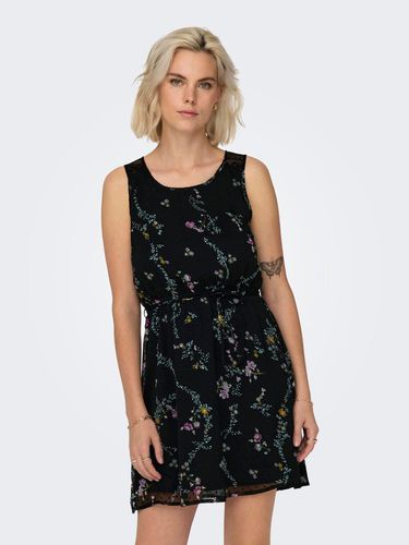 Printed Dress With Lace Detail - ONLY - Modalova