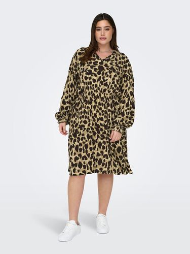 Curvy Leopard Printed Dress - ONLY - Modalova