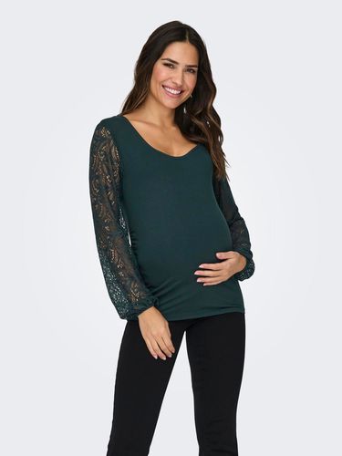 Mama O-neck Top With Lace - ONLY - Modalova