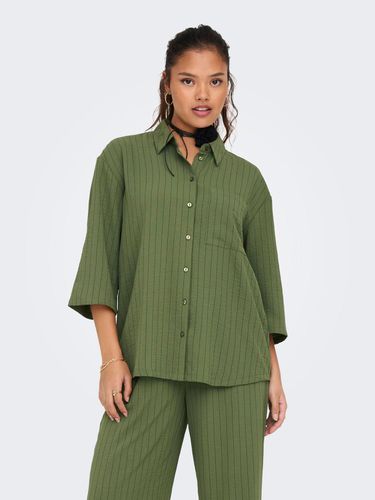 Striped Shirt With Oversized Fit - ONLY - Modalova