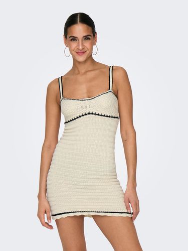 Mini Knitted Dress With Square-neck - ONLY - Modalova