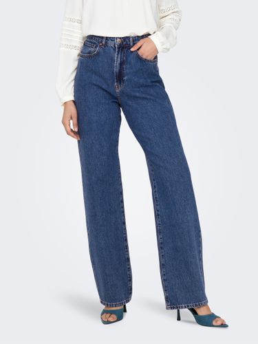 Onlsilje Extra High Waist Straight Wide Jeans - ONLY - Modalova