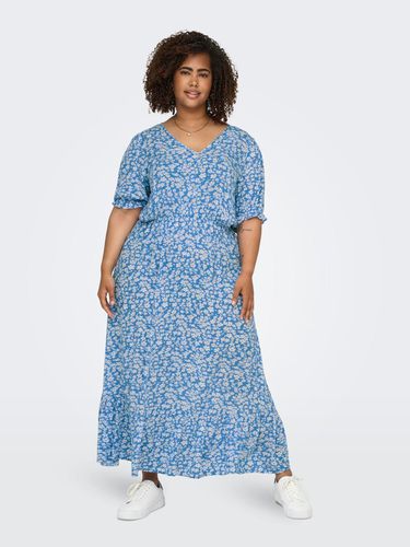 Curvy Midi V-neck Dress - ONLY - Modalova