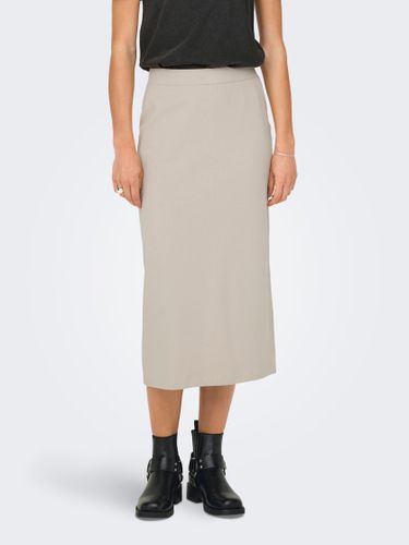 Midi Skirt With Slit - ONLY - Modalova
