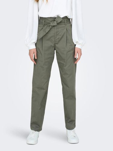 Paberback Trousers With Belt - ONLY - Modalova