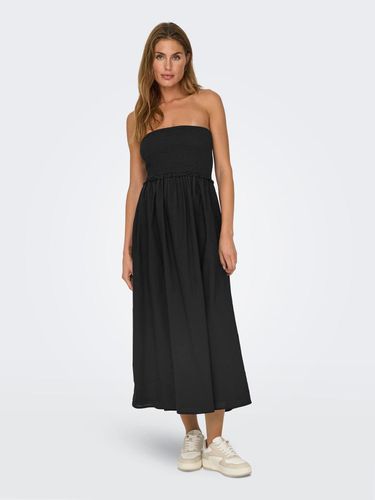 Strapless Smock Midi Dress - ONLY - Modalova