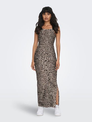 Maxi O-neck Dress With Slit - ONLY - Modalova