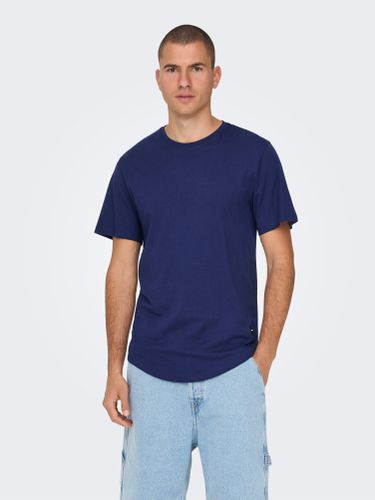 Long O-neck T-shirt - ONLY & SONS - Modalova