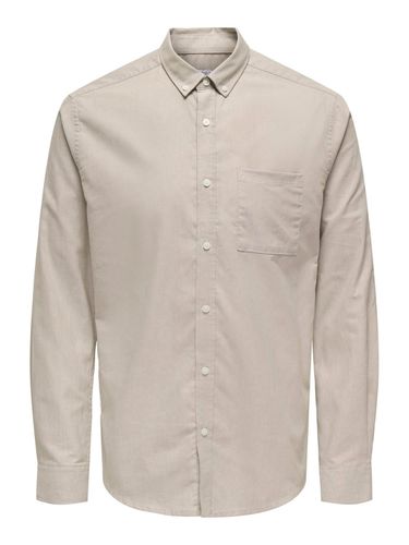 Camisas Corte Slim Cuello Abotonado - ONLY & SONS - Modalova