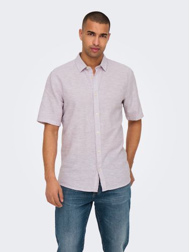 Camisas Corte Slim Cuello De Camisa - ONLY & SONS - Modalova