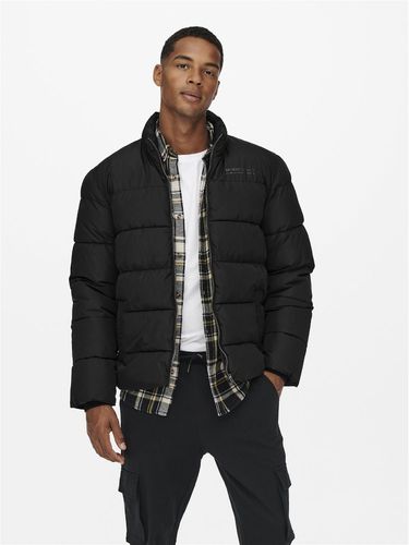 Quilted High Neck Jacket - ONLY & SONS - Modalova