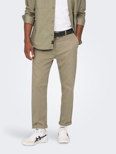 Chino Pants With Turn-up - ONLY & SONS - Modalova