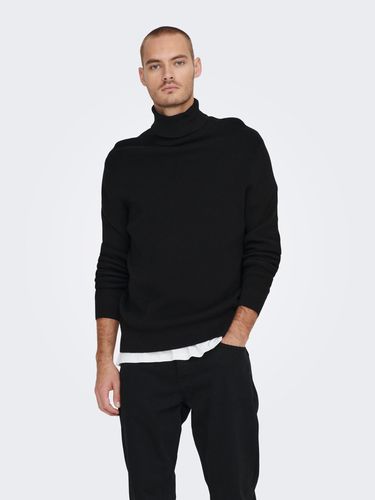 Roll Neck Knitted Pullover - ONLY & SONS - Modalova
