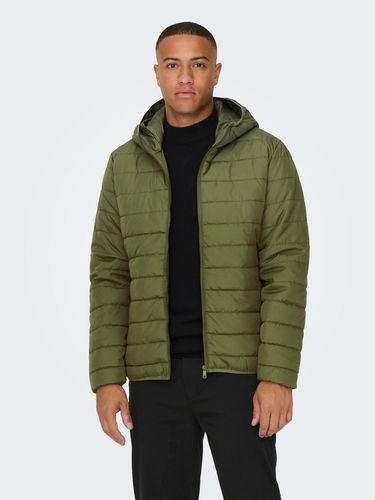 Quilted Jacket With Hood - ONLY & SONS - Modalova