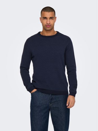 Crewneck Knitted Pullover - ONLY & SONS - Modalova