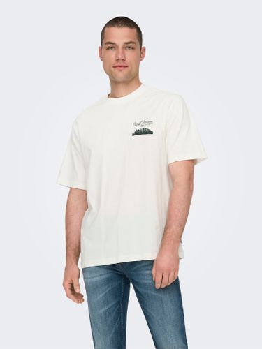 Relaxed Fit Round Neck T-shirt - ONLY & SONS - Modalova