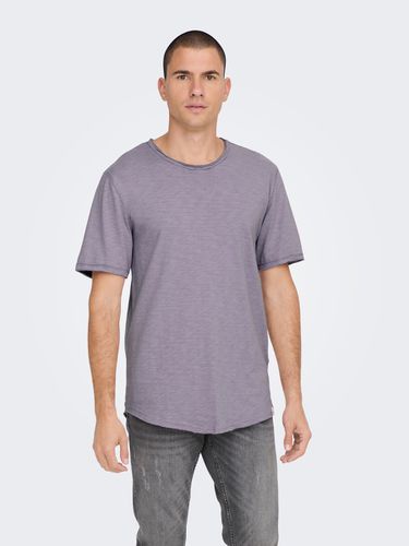 Camisetas Corte long line Cuello redondo - ONLY & SONS - Modalova