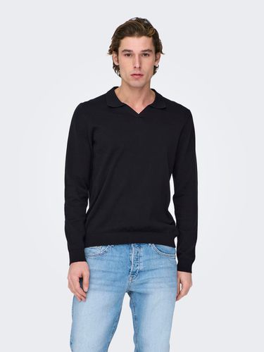 Knitted polo pullover - ONLY & SONS - Modalova