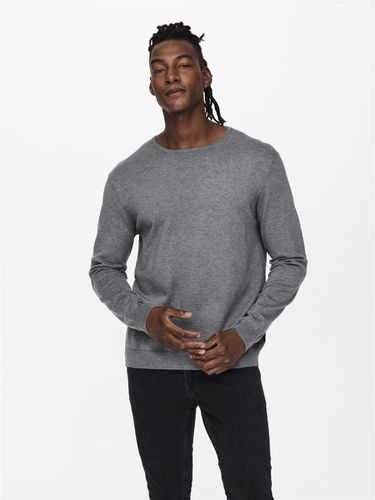 Solid color knitted pullover - ONLY & SONS - Modalova