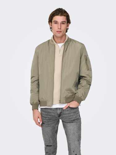Solid color bomber jacket - ONLY & SONS - Modalova