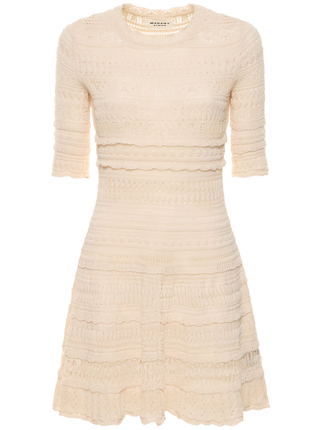 Fauve Crochet Cotton Mini Dress - MARANT ETOILE - Modalova