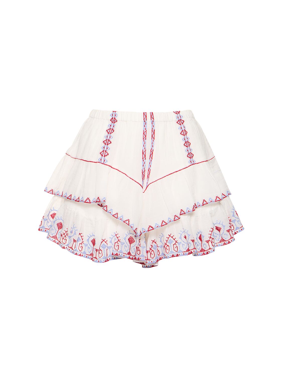 Mujer Jocadia Ruffled Cotton Mini Skirt 42 - MARANT ETOILE - Modalova