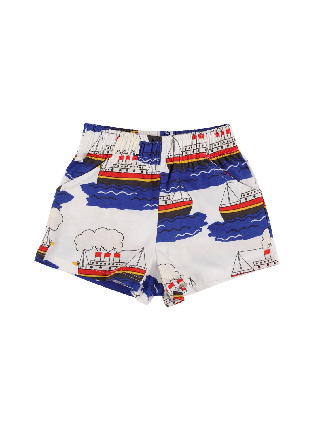 Ferry Print Organic Cotton Shorts - MINI RODINI - Modalova