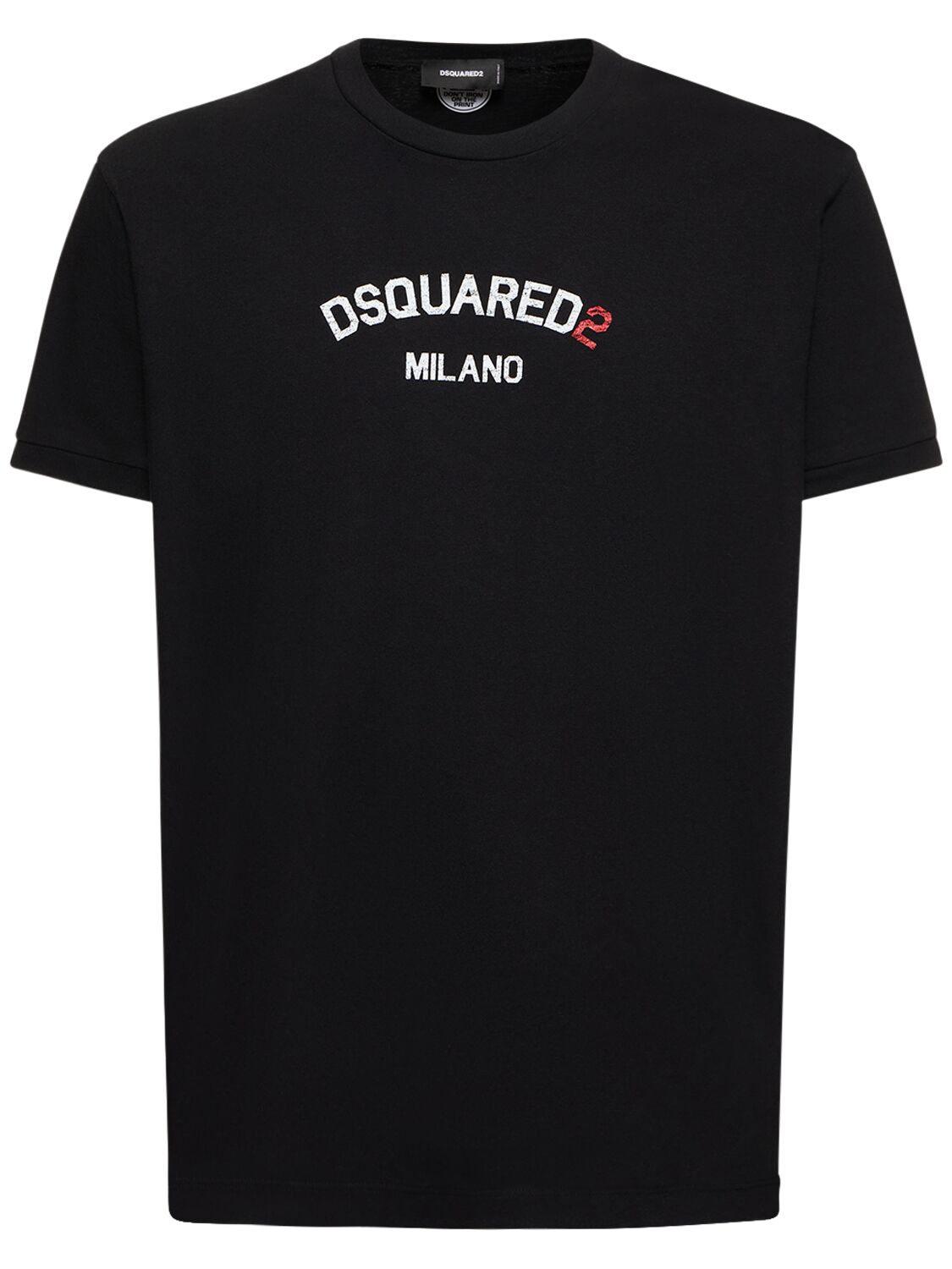 T-shirt In Jersey Di Cotone Giapponese Con Logo - DSQUARED2 - Modalova