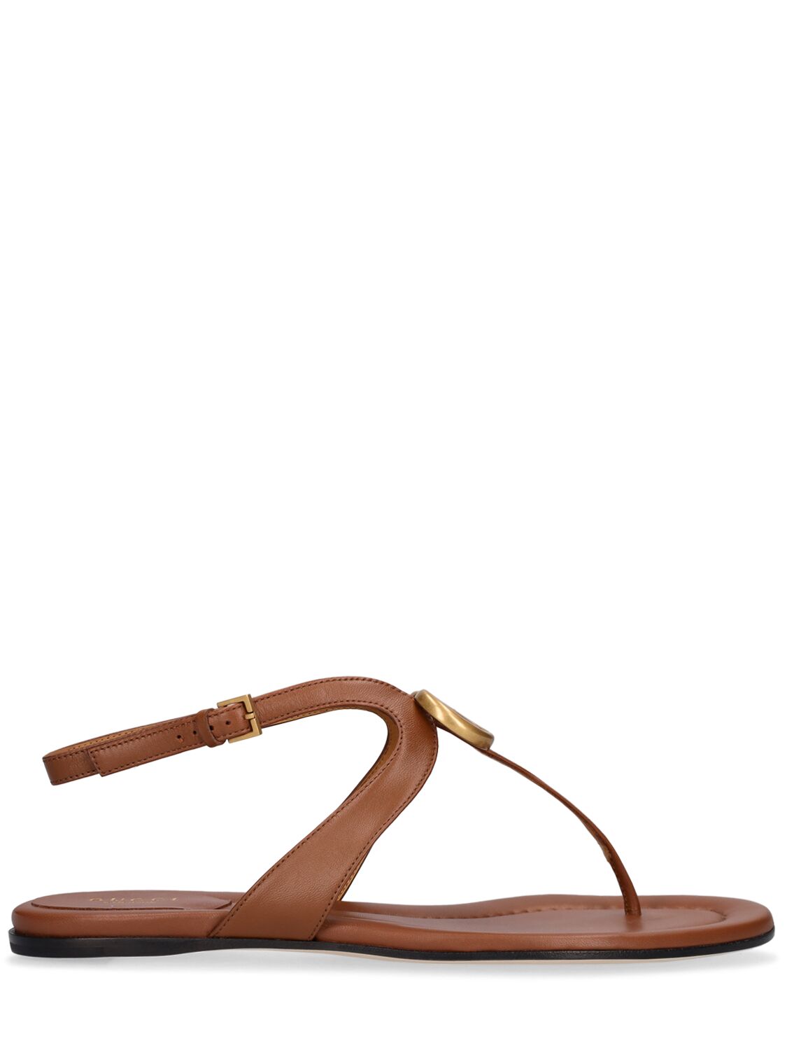 Mm Marmont Leather Thong Sandals - GUCCI - Modalova