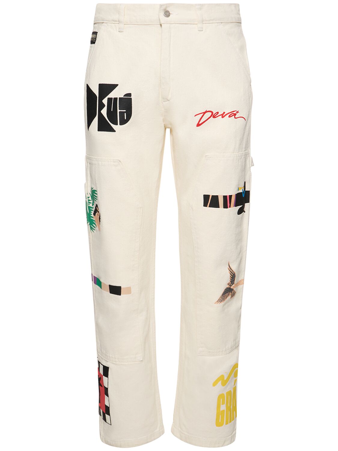 Palmera Printed Cotton Pants - DEVA STATES - Modalova