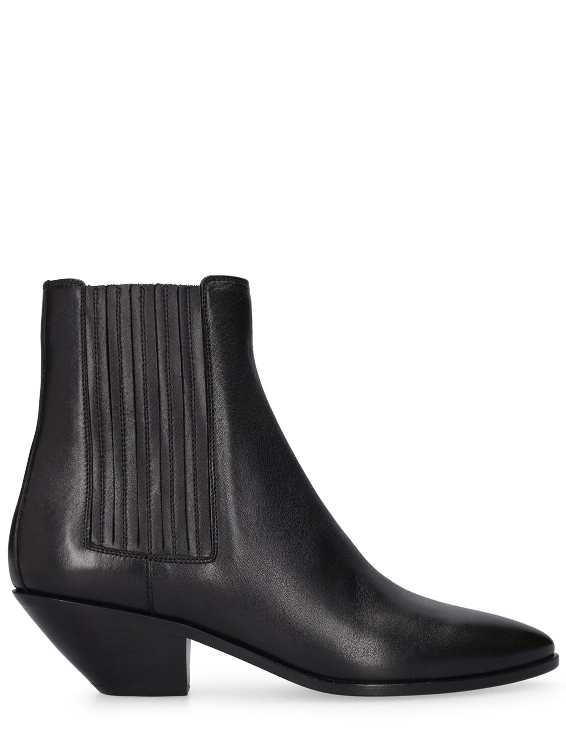 Mm West Leather Chelsea Boots - SAINT LAURENT - Modalova