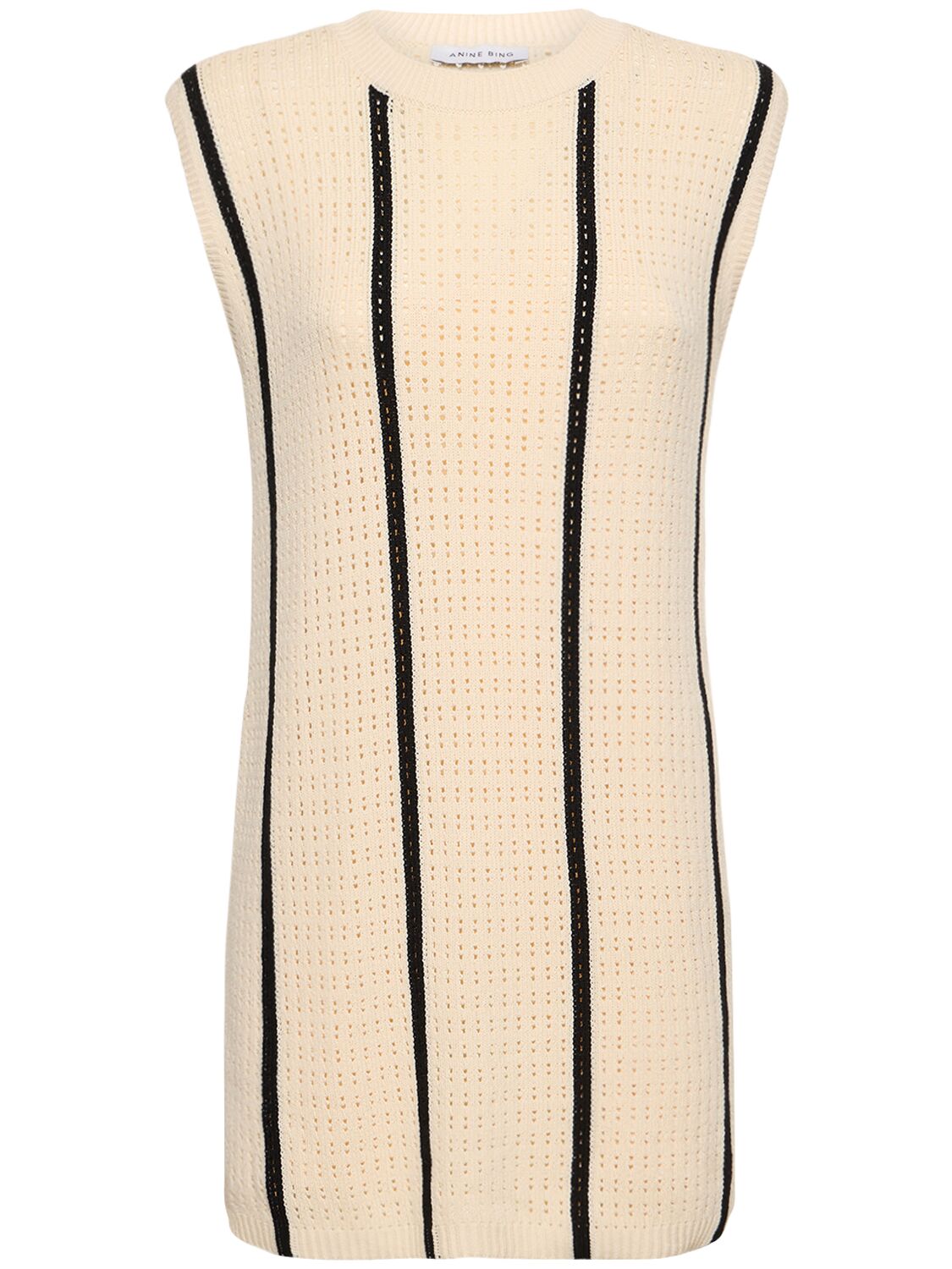 Lanie Striped Cotton Blend Mini Dress - ANINE BING - Modalova