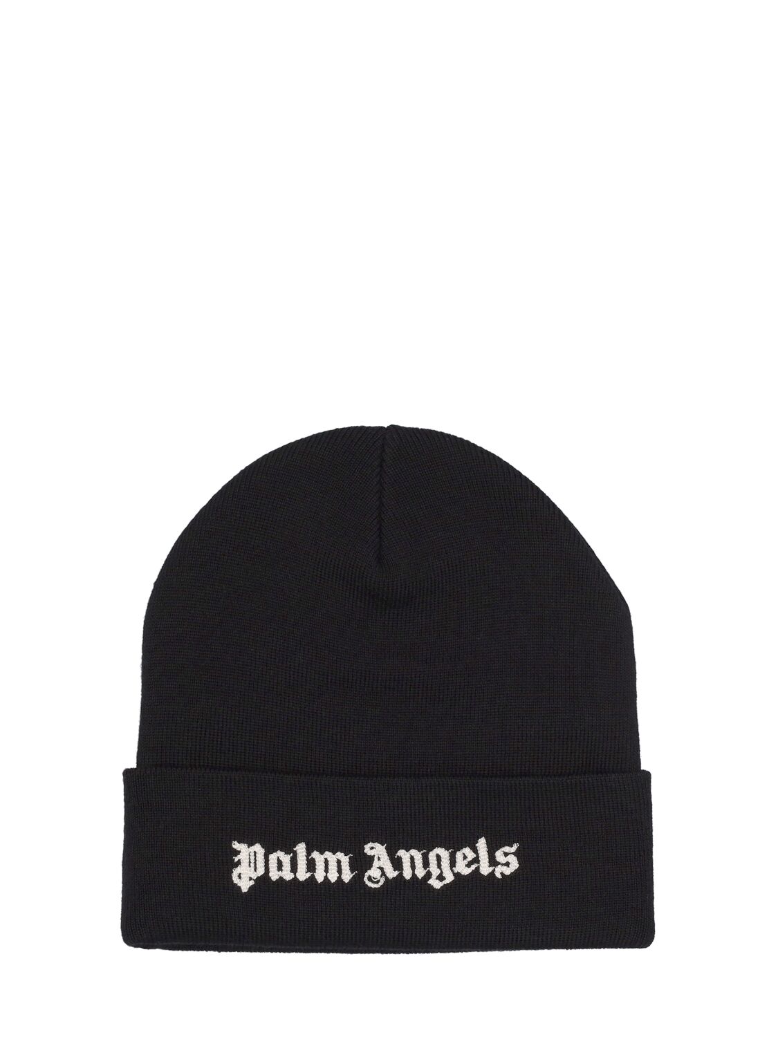 Cappello Beanie In Lana Con Logo - PALM ANGELS - Modalova