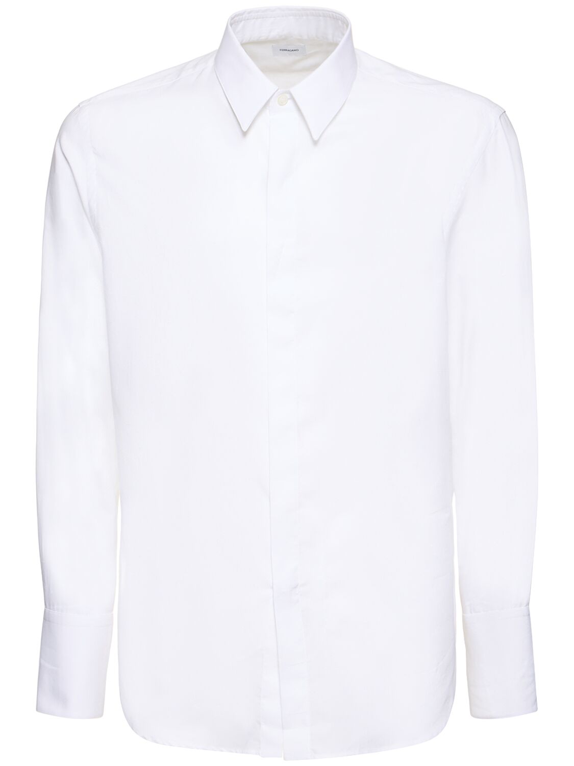 Cotton Oxford Shirt - FERRAGAMO - Modalova