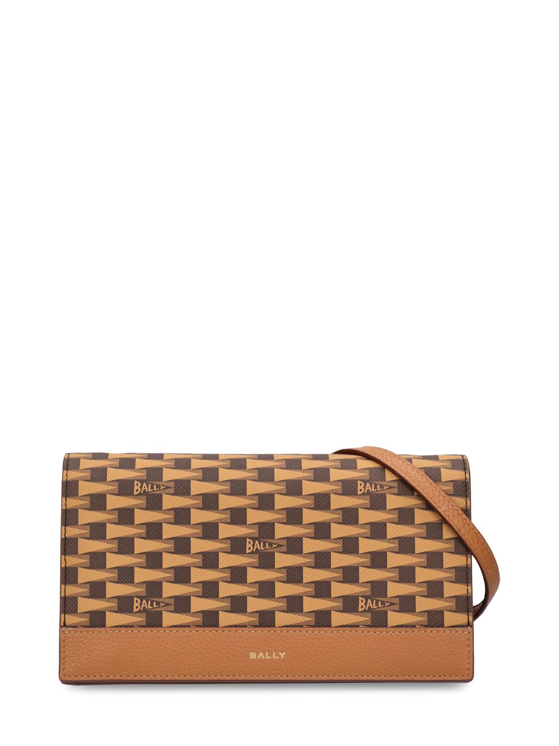 Pennant Monogram Leather Wallet Bag - BALLY - Modalova